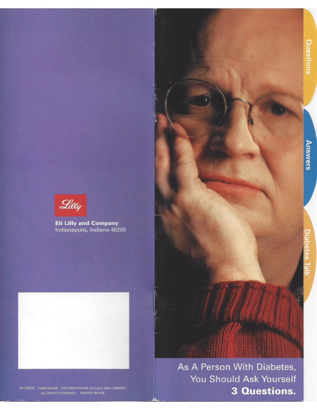 Diabetes Talk launch brochure, cover spread